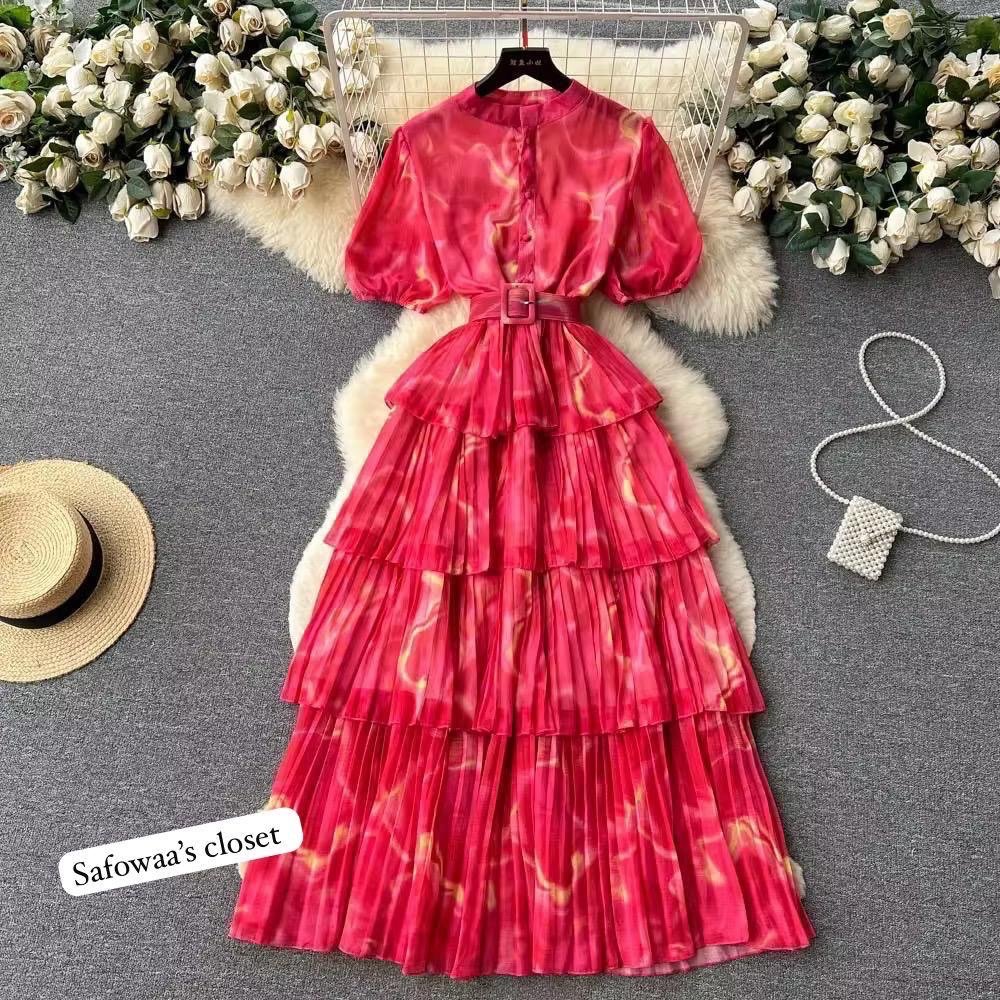 Dress with belt